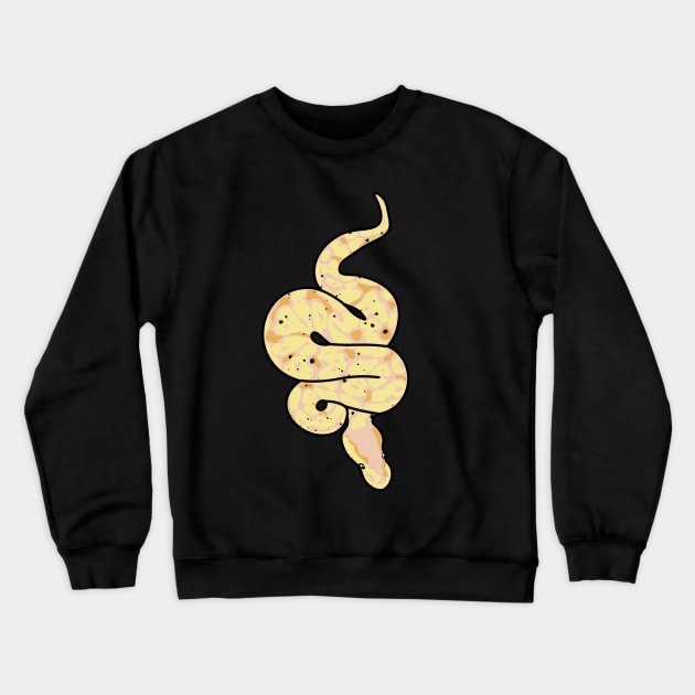 Banana Ball Python Cute Snake Noodle Crewneck Sweatshirt by charlescheshire